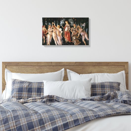 Botticelli Primavera Canvas Print (Insitu (Slaapkamer))