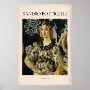 Botticelli Primavera Detail Flora Kunstprint Poster
