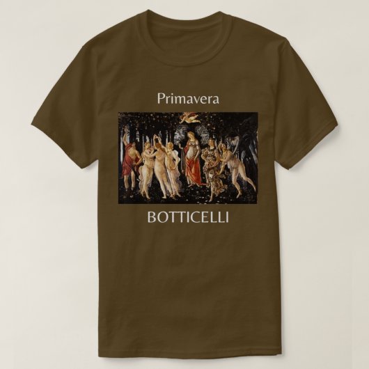 Botticelli Primavera Italian Painting Art T-shirt (Design voorkant)