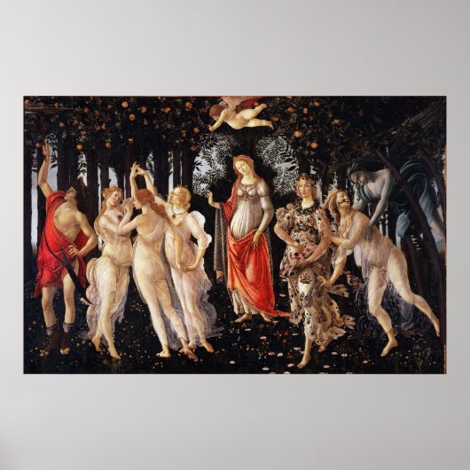Botticelli Primavera Poster (Voorkant)