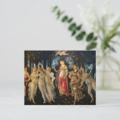 Botticelli Primavera Renaissance Bloemengodin Briefkaart (Staand voorkant)
