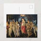Botticelli Primavera Renaissance Bloemengodin Briefkaart (Voorkant / Achterkant)