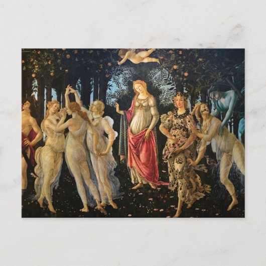 Botticelli Primavera Renaissance Bloemengodin Briefkaart (Voorkant)
