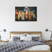 Botticelli Primavera Renaissance Bloemengodin Canvas Afdruk (Insitu (Slaapkamer))