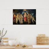 Botticelli Primavera Renaissance Bloemengodin Poster (Keuken)