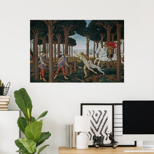 Botticelli Renaissance Painting Poster (Thuiskantoor)