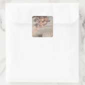 Botticelli Renaissance Painting Vierkante Sticker (Tas)