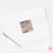 Botticelli Renaissance Painting Vierkante Sticker (Envelop)