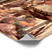 Botticelli-Sistine Chapel die de Levites leest Poster (Hoek)