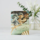 Botticelli "The Birth of Venus - Zephyr & Chloris" Briefkaart (Staand voorkant)