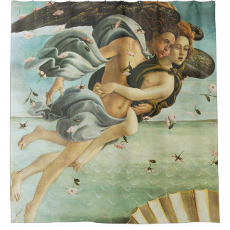 Botticelli "The Birth of Venus - Zephyr & Chloris" Douchegordijn