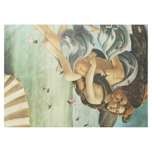 Botticelli "The Birth of Venus - Zephyr & Chloris" Tafelkleed (Voorkant (Horizontaal))