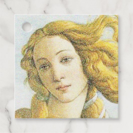 Botticelli Venus blond haar Bedankjes Labels (Voorkant)