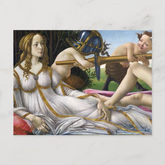 Botticelli Venus en Mars-Briefkaart Briefkaart (Voorkant)