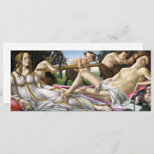 Botticelli Venus en Mars-uitnodigingen Kaart (Voorkant / Achterkant)