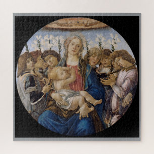 Botticelli Virgin, Jesus and Angels Christelijke k Legpuzzel