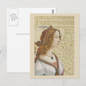 Botticelli Woman Briefkaart (Voorkant / Achterkant)