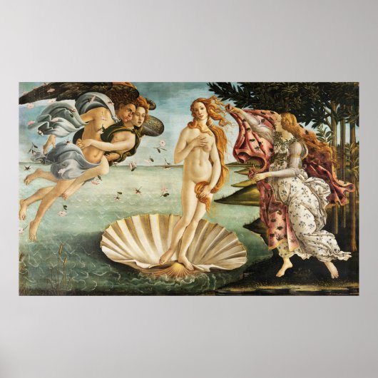 Botticelli's De geboorte van Venus Poster (Voorkant)