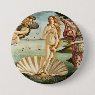 Botticelli's De geboorte van Venus Ronde Button 7,6 Cm