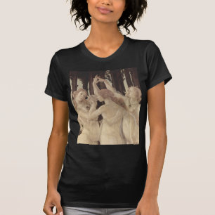 Botticelli's drie races zwarte T T-shirt