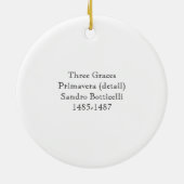 Botticelli's drietraces-ornament keramisch ornament (Achterkant)