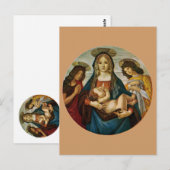 Botticelli's Madonna en Child Briefkaart (Voorkant / Achterkant)