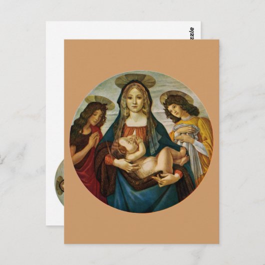 Botticelli's Madonna en Child Briefkaart (Voorkant / Achterkant)