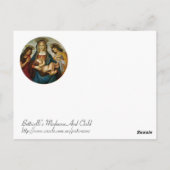 Botticelli's Madonna en Child Briefkaart (Achterkant)