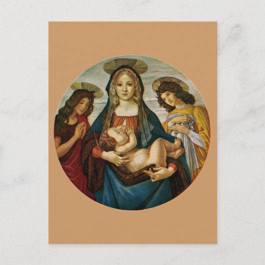 Botticelli's Madonna en Child Briefkaart (Voorkant)