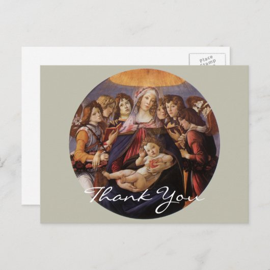 Botticelli's Madonna en Child Briefkaart (Voorkant / Achterkant)