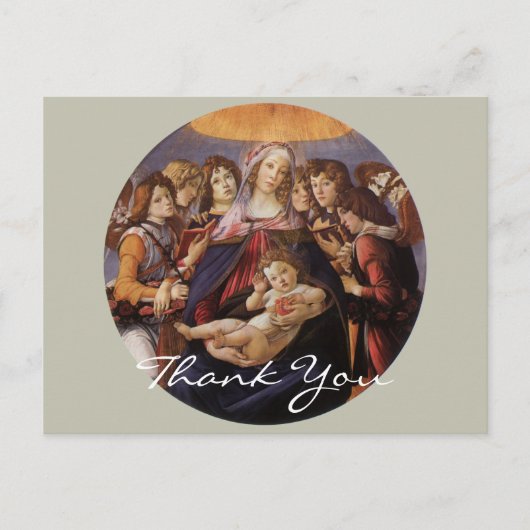 Botticelli's Madonna en Child Briefkaart (Voorkant)