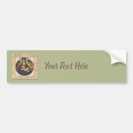 Botticelli's Madonna en Child Bumpersticker (Voorkant)