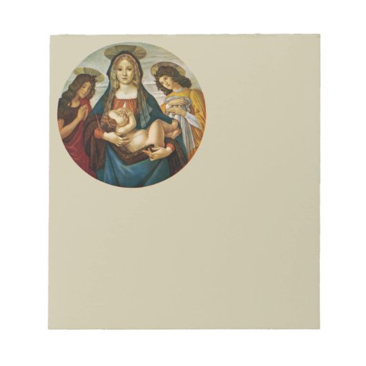 Botticelli's Madonna en Child Notitieblok (Voorkant)