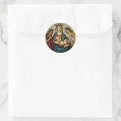 Botticelli's Madonna en Child Ronde Sticker (Tas)