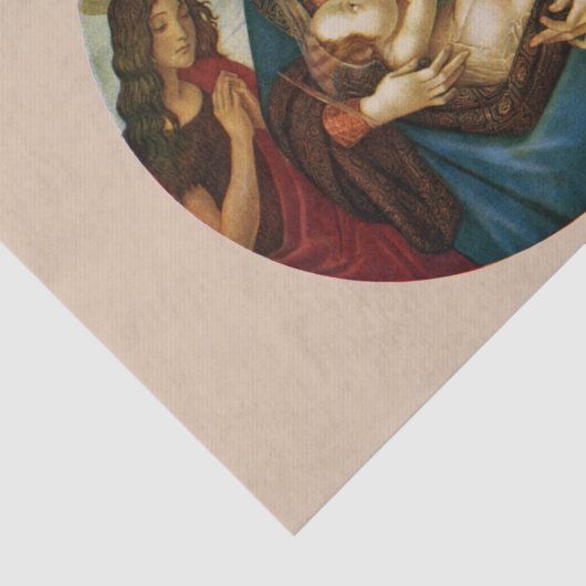 Botticelli's Madonna en Child Tissuepapier (Detail)