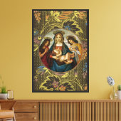 Botticelli's Madonna en Kind Canvas Afdruk (Insitu (Woonkamer))