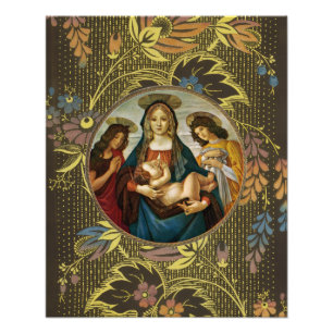 Botticelli's Madonna en Kind Foto Afdruk