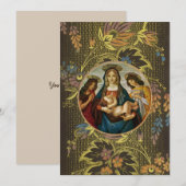 Botticelli's Madonna en Kind Kaart (Voorkant / Achterkant)