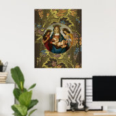 Botticelli's Madonna en Kind Poster (Thuiskantoor)