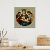 Botticelli's Madonna en Kind Poster (Keuken)