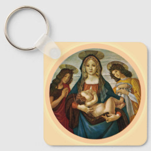 Botticelli's Madonna en Kind Sleutelhanger