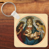 Botticelli's Madonna en Kind Sleutelhanger (Voorkant)