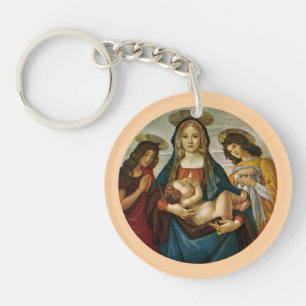 Botticelli's Madonna en Kind Sleutelhanger