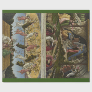 Botticelli's mystieke kerstcadeautje met kerstcade cadeaupapier