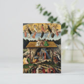 Botticelli's mystieke nativiteit feestdagenkaart (Staand voorkant)