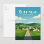 Bottineau USA Briefkaart (Voorkant / Achterkant)