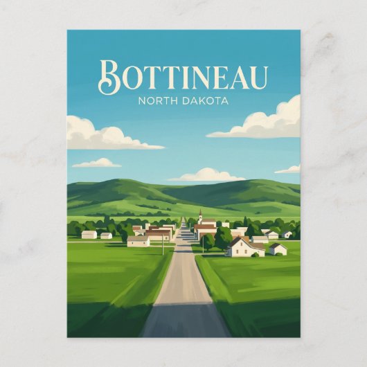 Bottineau USA Briefkaart (Voorkant)