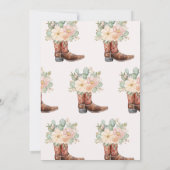 Bottle Blush Boots Brunch Bubbly Vrijgezellenfeest Kaart (Achterkant)