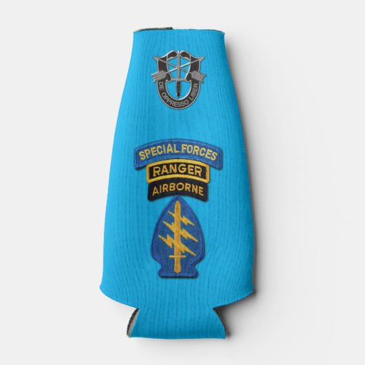 Bottle C van de speciale legertroepen Groene Beret Flesjeskoeler (Voorkant)