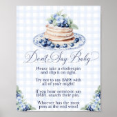 Bottle Chug Blueberry Pannenkoek Baby Brunch Poster (Voorkant)